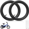 Riisoyu Confezione da 2 Camere d'Aria 16x1,75/2,25, Camere d'Aria di Ricambio With Valvola Schrader per City Bike Bici Bicicletta Bambino 16 Pollici Camere d'Aria
