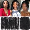 kachanaa Kackanaa - Confezione da 3 extension per capelli ricci afro, 40,6 cm, confezione da 3 pezzi, colore nero Marley Twist, per riparazione di mini torsioni e ritorti, 30 g/confezione
