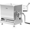 VEVOR Impastatrice Manuale per Carne con Serbatoio Inclinabile 20 L Impastatrice per Carne in Acciaio Inossidabile, Impastatrice per Salsicce con Coperchio, Maniglia, per Manzo Macinato, Argento