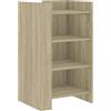 ULUYYUC Dispensa Cucina Salvaspazio Madia Soggiorno Moderna Mobiletti Cucina Mobiletto da Esterno - Credenza Rovere Sonoma 45x35x75 cm in Legno Multistrato per Soggiorno Cucina Ufficio Lavanderia