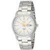 Seiko 5 automatico quadrante bianco argento acciaio inossidabile uomo orologio SNKP15K1, braccialetto, alla moda, alla moda., alla moda., alla moda., alla moda., alla moda., alla moda., alla moda