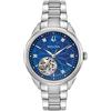 Bulova Orologio Skeleton Automatico Donna con Cinturino in Acciaio Inox 96P191
