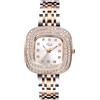 OIDEA Orologi eleganti da donna: orologio da polso analogico al quarzo da donna, alla moda, con strass e diamanti, Argento