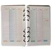 tipome Ricambio per oganizer Planner Planning Recambio Agenda Semana Vista papel 120grs (Español A6 95X160mm sin fechas)