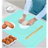 BMZXCH Spianatoia Silicone Grande per Impastare Antiaderente, 70×50 cm Extra Grande Tappetino da Pasticceria Antiscivolo Impastare con Misure per Impasti da Appoggio, Pizza, Fondente, Biscotti