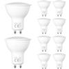 Liuyife 10 Pezzi Faretti LED GU10 Da 5W, Bianco Caldo 2700K, 5W Equivalenti a 50W Alogeni, Angolo Di Emissione Di 120 Gradi, Basso Consumo Energetico, Adatti per Pendenti a Soffitto, Illuminazione a Incasso