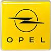4R Quattroerre.it Stemma Adesivo 3D Quadrato Compatibile con Opel, Prodotto con Licenza (Giallo)
