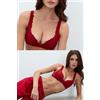 Intimissimi Reggiseno Super Push-up Gioia Pretty Flowers Rosso