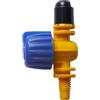 S&M 544255 - Microdiffusore 90° con valvola regolatore per controllare il flusso dell'acqua | Borsa con 10 unità | Portata fino a 77 litri/ora e portata di 2,5 metri | Colore nero, giallo e blu