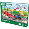 BRIO World - 36102-Set di Treni con Motore a ritrazione, Accessori per Bambini dai 3 Anni in su, 63610200