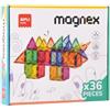 APLI Kids 20136 - Magnex Magnetic Building Set 36 Pezzi| Set 3D per Bambini 3+| Schede Geometriche Imantate Colorate | Giocattolo educativo a vapore per Creatività e Sviluppo Cognitivo