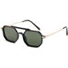 FEISEDY Occhiali da Sole Retrò Anni '70 Polarizzati Donna Uomo Occhiali da Sole Vintage Montatura In Metallo con Doppio Ponte Protezione UV400 B0137