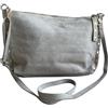 Jaime de Juan Leather Borsa a tracolla in camoscio italiano con borchie sui lati. Cinturino regolabile e intercambiabile. Chiusura con cerniera. Interno foderato con tasca integrata. Tasca posteriore., beige