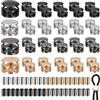 cersaty 80 Pezzi lega Fermacorda a Molla Set, Chiusure a Molla per Cordoncini per Cordino,Abbigliamento,Zaino,Sport,Tasche con Coulisse,Fermacorda Scorrimento