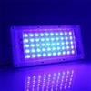 MODOAO Luci di inondazione per esterni, 50 W, 4800 lm, LED blu, IP66, impermeabile, per cortile, giardino, garage, prato, corte