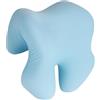 YHNDECO Supporto cervicale per poltrona, sedia da ufficio, poggiatesta, cuscino elastico in memory foam, cuscino per spalle per camera da letto (Blau)