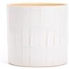 Vimin Box Elegante Vaso in Terracotta, | BIANCO con Archi decorati | Diametro 13,5 cm - Altezza 13 cm | Vaso Decorativo per Piante, Fiori, Bonsai, piante grasse, Sansevieria | Coprivaso da Interno Moderno