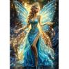 NEWENMO 5D Elegante Fata Diamond Painting Kit Adulti,DIY Ali Luminose Pittura Diamante Kit Completo,Cartoon Dreamy Diamond Art Kit,Dipinti Decorazioni per Pareti Domestiche,Regalo di Casa,30x40cm