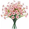 N&T NIETING Fiori artificiali, balcone fiori artificiali come veri, 6 mazzi di piante, resistente ai raggi UV, resistente alle intemperie, decorazione per la casa e il giardino