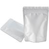 WACCOMT Pack 50 sacchetti in alluminio opaco con chiusura lampo per alimenti a prova di odori conservazione a lungo termine 8.5x13cm (3,3 x 5,1 pollici, colore: bianco)