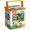 Liscianigiochi-44 Gatti 44 Eyes Cats Puzzle in a Tub Mini, Multicolore, 60 Pezzi, 76604