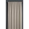 Gardinia Sehlbach Tenda pronta per l'uso con fettuccia, Texture in lino, Beige, 140 x 245 cm, Tessuto coprente, Certificato Oeko-Tex, Combinazioni versatili, Facile da applicare