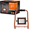 LEDVANCE Worklight LED Akku - 110° Faretto da costruzione a LED 10W 4 ore di durata della batteria, 800 lumen, 4000K bianco, protezione dall'acqua IP 44, luce girevole, lampada per interni ed esterni