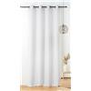 Linder Tenda morbida e morbida, stile caldo, finitura occhielli a canna di fucile - Colore bianco cotone - Dimensioni 140 x 240 cm - 85% poliestere, 15% cotone, collezione Tenessee