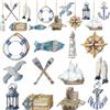 AMSNINK 24 pezzi decorazione marittima, rete da pesca, decorazione marittima, decorazione marittima, decorazione marittima, decorazione per nave, decorazione marittima, decorazione marittima, decorazione