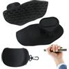 RHQFDM 1 Paio Impugnature Antiscivolo per Allenamento di Forza,Trazioni e Cross Training,Maniglia Ergonomica in Silicone Senza Dita per Fitness,Antiscivolo e Facili da Pulire,Adatto a tutti(Grigio)