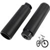 Riybyds 2 Pezzi, Pedali BMX in Lega di Alluminio,Antiscivolo e Resistenti, Adatti per BMX, Mountain Bike e Bici da Strada, Poggiapiedi Acrobatici, Facili da Installare, Nero