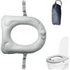 WANDGU Cuscino Gonfiabile per WC: Cuscino Gonfiabile del Sedile Della Toilette con Ventose e Sacchetto di Stoccaggio, Portatile PVC Cuscino per WC Gonfiabile per Adulti, Anziani, Disabili