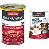 Animonda GranCarno animonda umido 6 x 150 g / 400 g / 800 g + Meat Chunks Medium/Maxi Manzo, 80 g gratis! - Original Adult Cocktail Multicarne, 6 x 400 g + Meat Chunks Medium / Maxi Manzo puro, 80 g