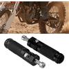 Txmyxgs Pedane Poggiapiedi Per Moto,1 paio di pedane per moto,Mpoggiapiedi per moto, passeggero, pedali posteriori,Pedane In Alluminio,Compatibili Con Bullone Da 8 Mm,Nero