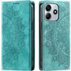 CASEONJAN Cover per Xiaomi Redmi Note 14 Pro 5G / Note 14 Plus 5G, Pelle PU Custodia a portafoglio con scomparti, Antiurto Flip Caso Cover per Redmi Note 14 Pro 5G / Note 14+ 5G (Vintage Verde)