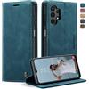 owlhold Cover Samsung Galaxy A13 4G/5G/A04s,Cover Samsung A04s/A13 4G/5G Magnetica Portafoglio Flip[Antiurtoo][Cavalletto][Carta Fessura] Custodia Pelle per Samsung A13 5G/4G/A04s-Blu verde
