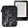 kwmobile Custodia Universale per eReader - Copertina in Neoprene multicolore/fucsia/nero con Chiusura a Zip - Misura 17 x 12 x 2 cm - Astuccio portatablet