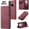 owlhold Cover Huawei P30 Lite/Huawei Nova 4e Custodia Magnetica Portafoglio Flip[Antiurtoo][Cavalletto][Carta Fessura] Cover Pelle per Huawei P30 Lite/Nova 4e -Vino Rosso