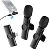 Moman Microfono Per iPhone, Gimpro MS1X(A)【Lightning】Microphone Lavalier Senza Fili per iPhone iPad Con 2TX e 1RX Registrazione Tiktok Youtube Facebook Instagram, Microfono-Lavalier-Wireless-iPhone-iPad