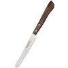 Marietti 715.00 - Coltello da tavolo con manico in legno rivettato, lama liscia, 11,5 cm, 6 pezzi