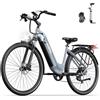 OneSport OT05 Pro Bicicletta Elettrica, 27.5 Pollice Bici Elettrica MTB 36V 22.5AH Batteria da 36V 22.5AH Autonomia 140KM, 250W Bicicletta Donna e Uomo con Sensore di Coppia & Freno Idraulico