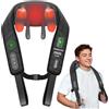 COMFIER Massaggiatore cervicale con calore, massaggiatore shiatsu, massaggiatore dorsale per collo, schiena, spalle, vita, gambe, muscoli