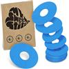MySweetStitch - 10 x FreeStyle Libre 3 cerotti sensore, Ringpatch Ø 60mm, interno Ø 20mm, cerotto impermeabile, traspirante, delicato sulla pelle, Blu