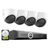 SANNCE Kit Telecamere Videosorveglianza PoE, 6MP NVR 8 Canali con 1TB HDD e 4 Telecamere Esterna IP 3MP, Visione Notturna Infrarossa 30m, Rilevamento Movimento, Registrazione 24/7, Impermeabile IP67
