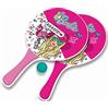 ODS Sunday Barbie Set Racchettoni MDF con Pallina PVC, 38x23,2x0,6 cm, Racchette Giochi Spiaggia Bambini e Adulti, 44890