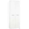 Composad | Mobile Armadio della Linea DISEGNO con 2 Ante, Mobile Contenitore Archivio, (LxAxP) 81,6x217,5x35,7 cm, Colore Bianco Laccato, per Studio, Ufficio, Made in Italy