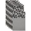 DII - Set di 6 fodere per frigorifero non adesive per cassetti, cestini, vassoi, per proteggere i prodotti, 30,5 x 61 cm, colore: nero