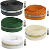 Aerzetix - Kit di Cerniera Lampo a Spirale 5x1 m N°5 - Colore Arancione Bianco Ecru Verde Grigio Scuro + 15 cursori N°5 Non bloccabile in Metallo - Cucito merceria Sartoria