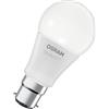 OSRAM Lampadina LED SMART+, a forma di lampadina A60 RGBW B22D, compatibile con Alexa e Google Home, bianco regolabile, multicolore, Wi-Fi, design a filamento
