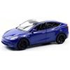 TGRCM-CZ 1/32 scala Diecast Tesla modello Y auto giocattolo, lega di zinco Pull Back veicoli modello auto con suono e luce per collezionisti bambini 3+ anni di compleanno (blu)